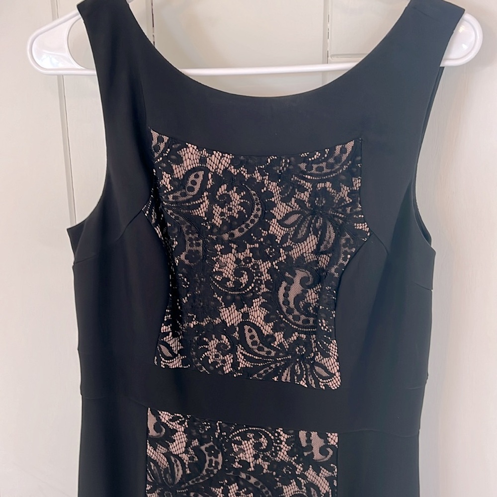 Js Collections Evening Gown In Black And Nude, Si… - image 3